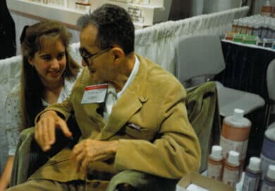 Lisa Bronner with her grandfather Emanuel Bronner